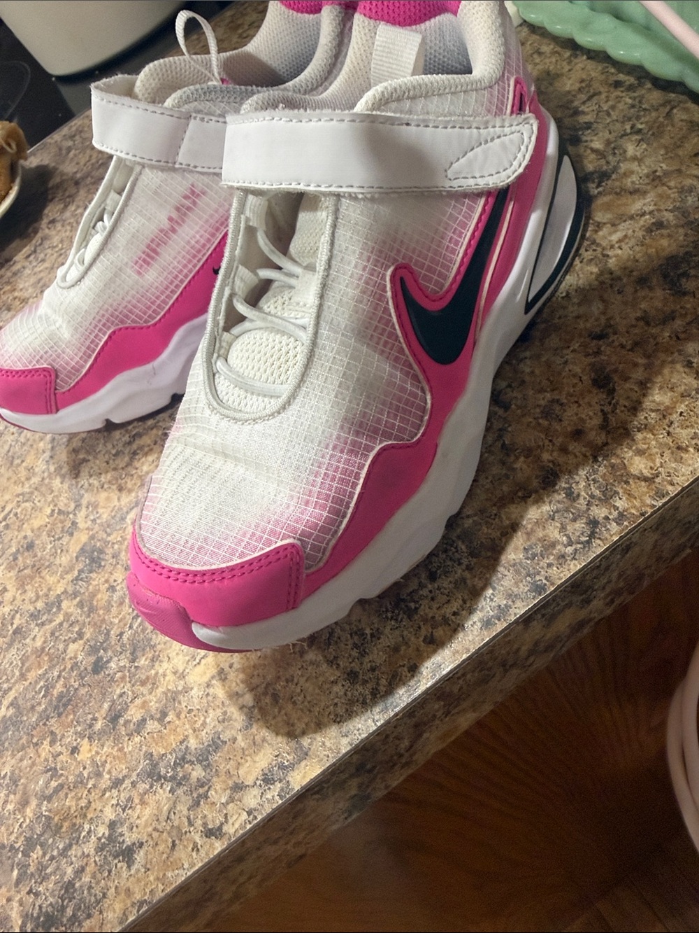 Nike Kids Pink and White Swoosh Slip-On Sneakers - Picture 4 of 4